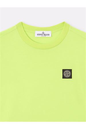 T-shirt in lightweight lime green cotton jersey STONE ISLAND KIDS | L1S162100002S0047V005F
